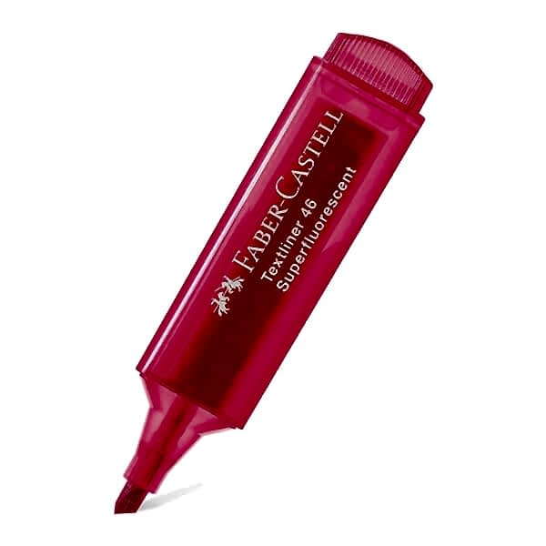 Faber-Castell 1546 Şeffaf Gövde Pembe Fosforlu Kalem