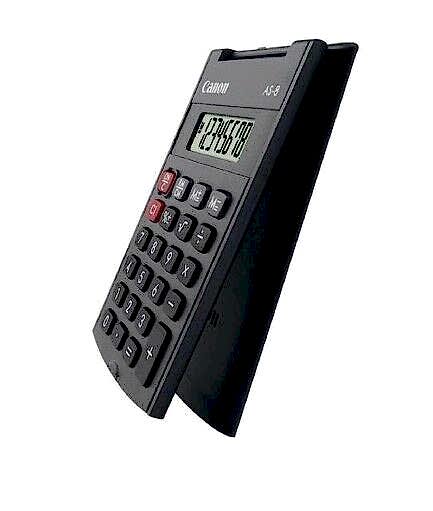 Canon AS-8 8 Haneli Kapaklı Cep Tipi Hesap Makinesi