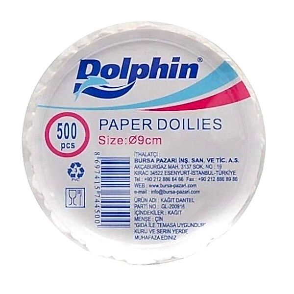 Dolphin 500 lü 9 cm Kağıt Bardak Altı