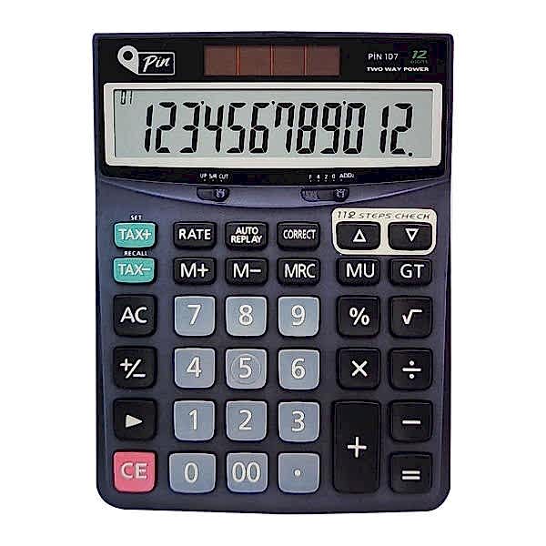 Pin 107 12 Hane Masaüstü Hesap Makinesi