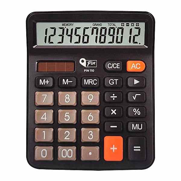 Pin 110 12 Hane Masaüstü Hesap Makinesi