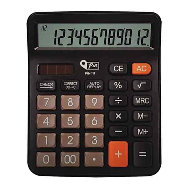 Pin 111 12 Hane Masaüstü Hesap Makinesi