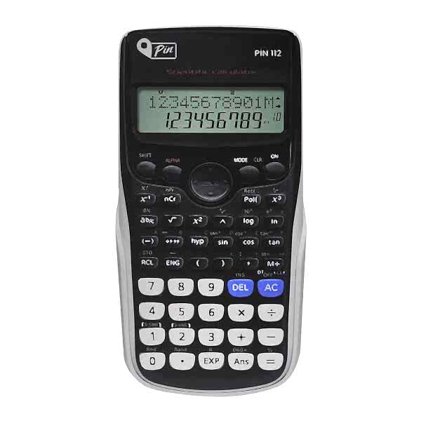 Pin 112 240 Siyah Fonksiyonlu Hesap Makinesi