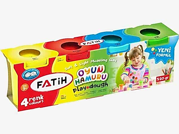 Fatih 50061 520 gr 4 renk Oyun Hamuru