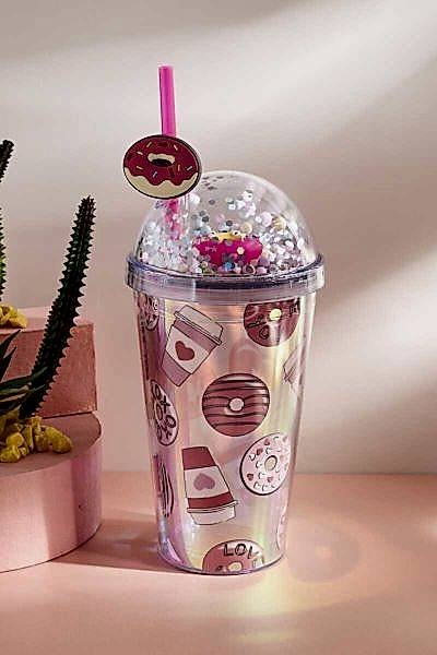 Perotti 16212 Cosmo Plastik Pipetli Soğuk İçecek Bardağı