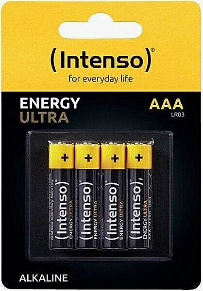 İntenso PBIN-557 LR03 AAA Boy Ultra Alkalin 4lü İnce Kalem Pil