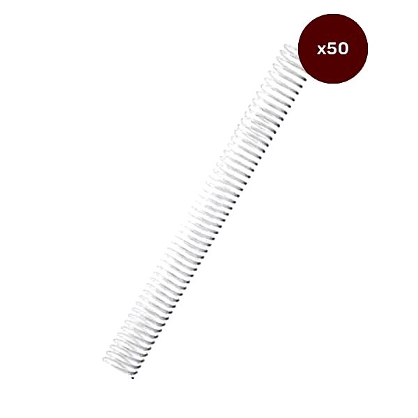 Sarff 15210054 25 mm 4:1 50 li Şeffaf Plastik Helezon Tel Spiral