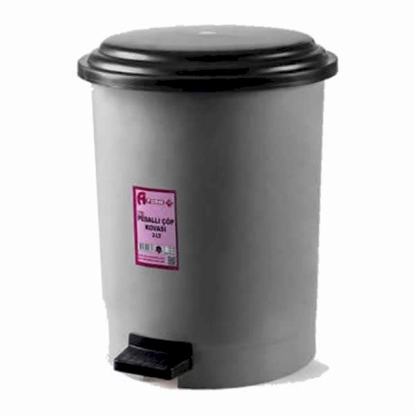 Afacan PK-3 101 A Form No:1 3 Litre Gri Pedallı Çöp Kovası