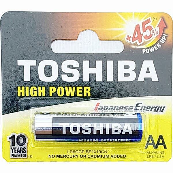 Toshiba LR6 Kartela Alkalin Kalın Kalem Pil
