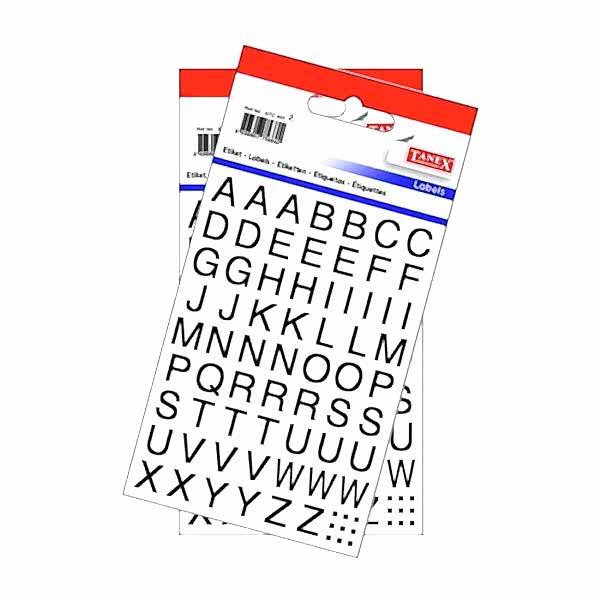 Tanex STC-407 2 li Şeffaf Harf Etiketi