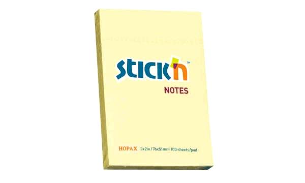 Gıpta Stickn 76x51 100 Yaprak Pastel Sarı Yapışkanlı Not Kağıdı