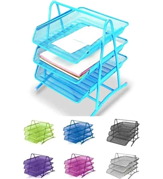 Mas 523 3 lü  Bebe Mavi  Evrak Rafı