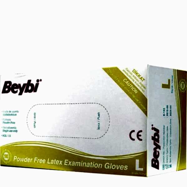 Beybi Latex L Pudrasız 100 lü Muayene Eldiveni