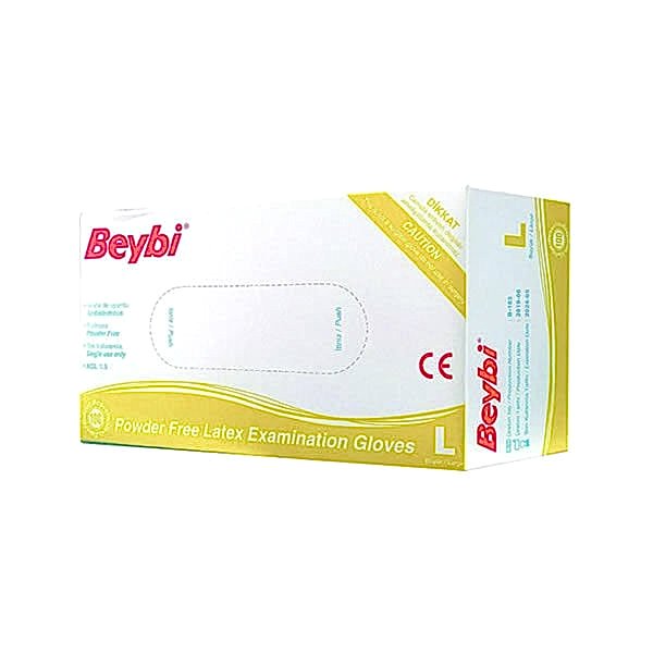 Beybi Latex L Pudrasız 100 lü Muayene Eldiveni