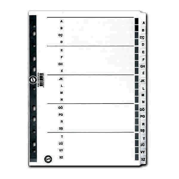 Serve SV-5328 A4 A-Z Alfabetik Karton Ayraç