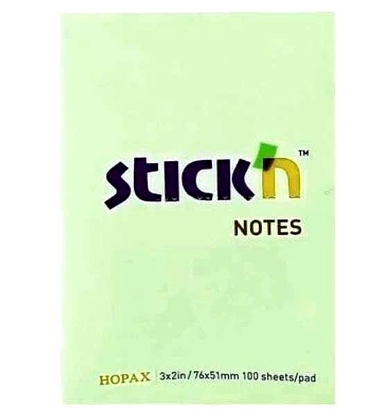Gıpta Stickn 76x51 100 Yaprak Pastel Yeşil Yapışkanlı Not Kağıdı