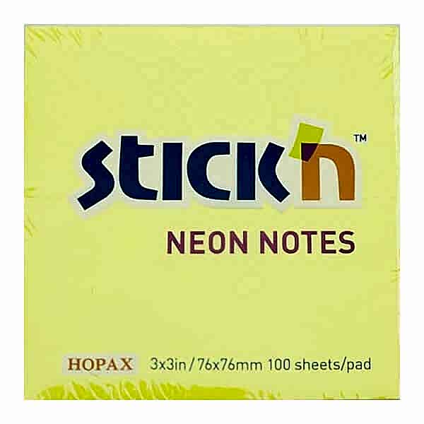 Gıpta Stickn 76x76 100 Yaprak Neon Lemon Yapışkanlı Not Kağıdı