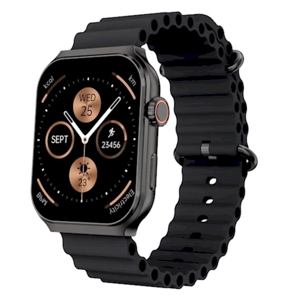 X-Level XW8012B X-WearSmart Bluetooth aramalı 1.96-inch  Kan Oksijen Seviyesi Ölçer Siyah Akıllı Saat